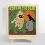 Spooky mummy corn punch needle kit for beginners