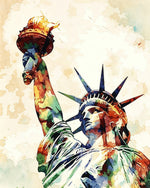 Statue of liberty cross stitch kit for beginners