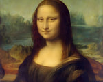 Stretched mona lisa parody paint by numbers kit for beginners
