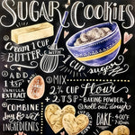 Sugar cookies recipe cross stitch kit for beginners
