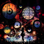 Surreal clocks and fantastical gears cross stitch kit for beginners
