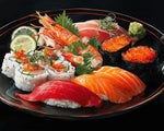 Sushi platter paint by numbers kit for beginners