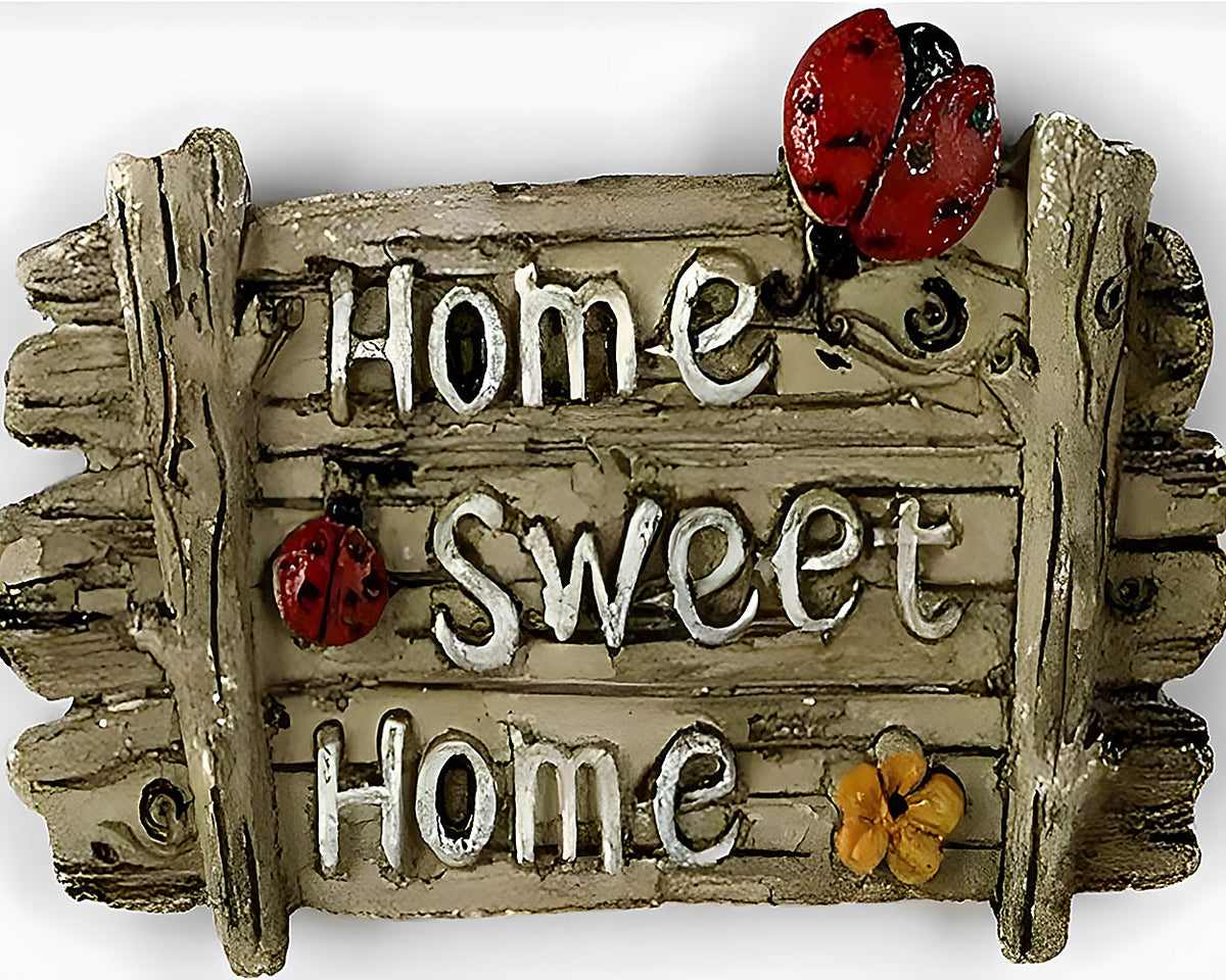 Sweet home sign with ladybirds paint by numbers kit for beginners