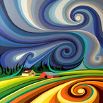 Swirling winds cross stitch kit for beginners
