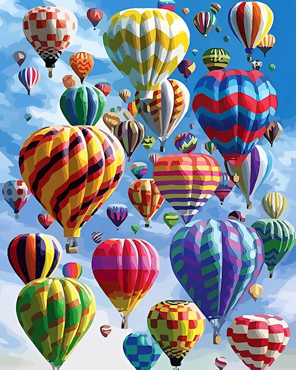 The great balloon ascension cross stitch kit for beginners