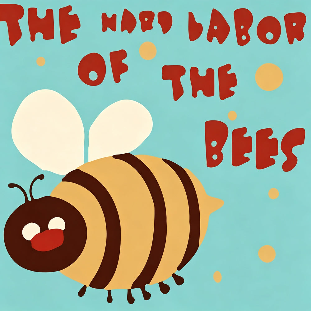 "The hard labor of the bees" cross stitch kit for beginners