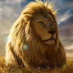 The mighty lion cross stitch kit for beginners