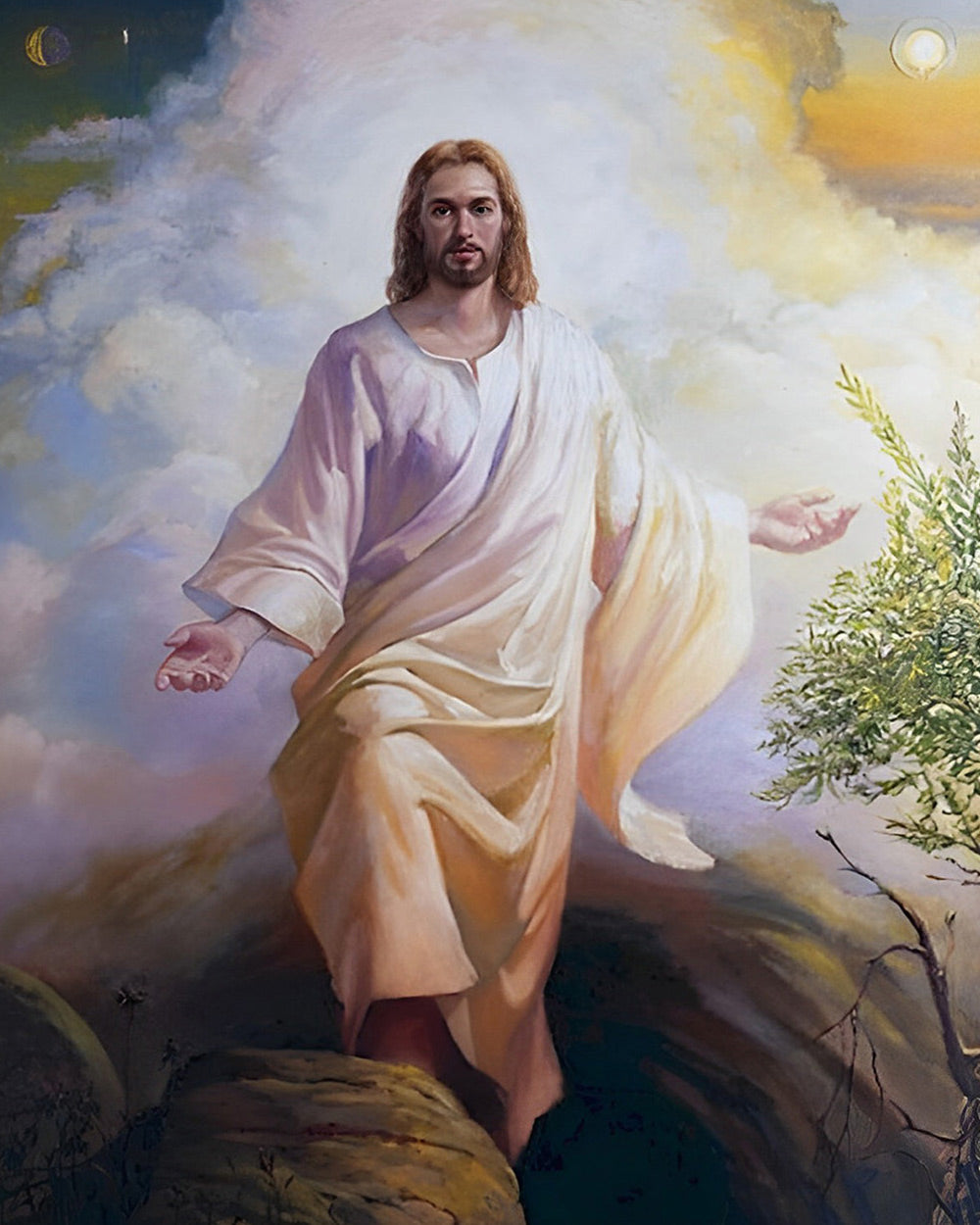 The risen christ cross stitch kit for beginners