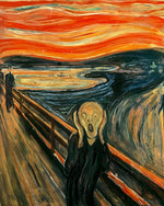 The scream inspired cross stitch kit for beginners