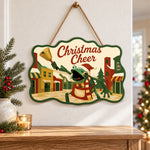 Town bell celebration paint by numbers door hanger as indoor wall decor
