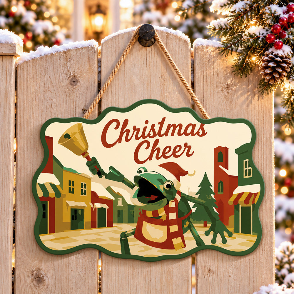 Town bell celebration paint by numbers door hanger on a garden gate