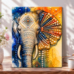 Tribal beaded elephant pearl diamond painting kit for beginners