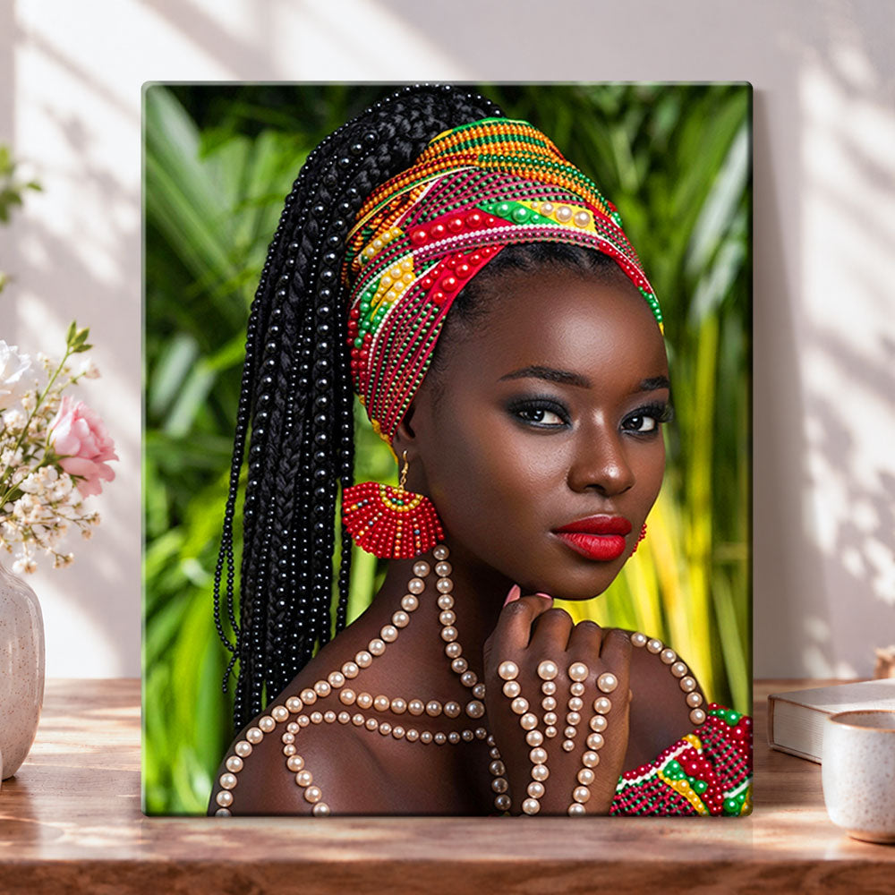 Tribal pearl beauty pearl diamond painting kit for beginners