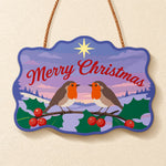 Twin robins starry sky paint by numbers door hanger finished design