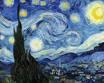 Van gogh starry night cross stitch kit for beginners
