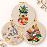 Vibrant colourful stitch art embroidery kit