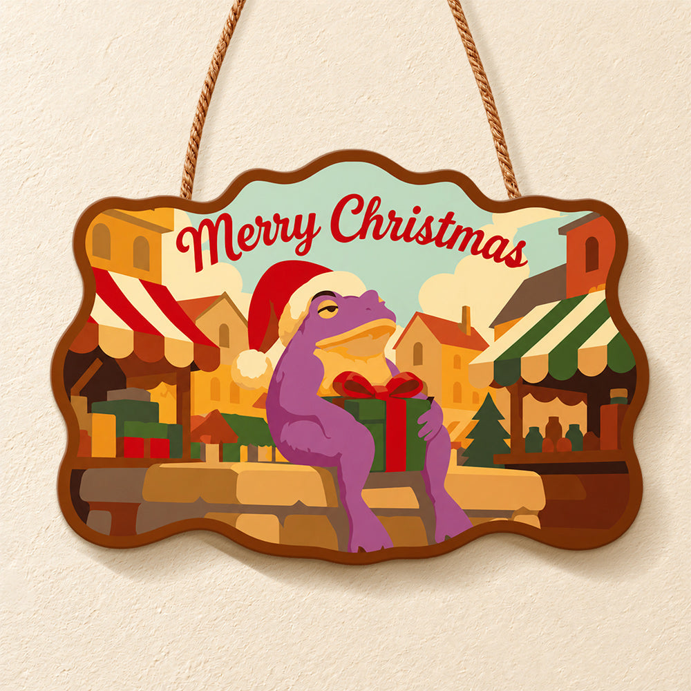 Village gift moment paint by numbers door hanger finished design