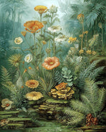 Vintage botanical illustration cross stitch kit for beginners