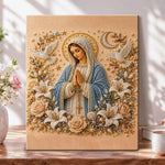 Virgin mary in prayer pearl diamond painting kit for beginners
