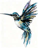 Watercolour hummingbird cross stitch kit for beginners