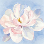 Watercolour magnolia flower cross stitch kit for beginners