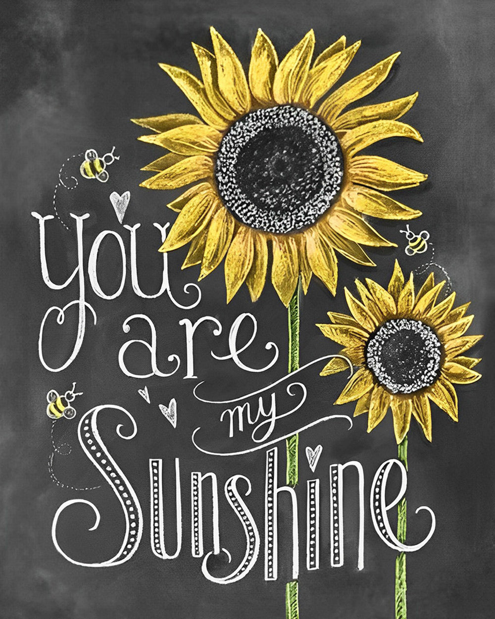You are my sunshine sunflower cross stitch kit for beginners