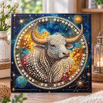 Zodiac taurus bull pearl diamond painting kit for beginners